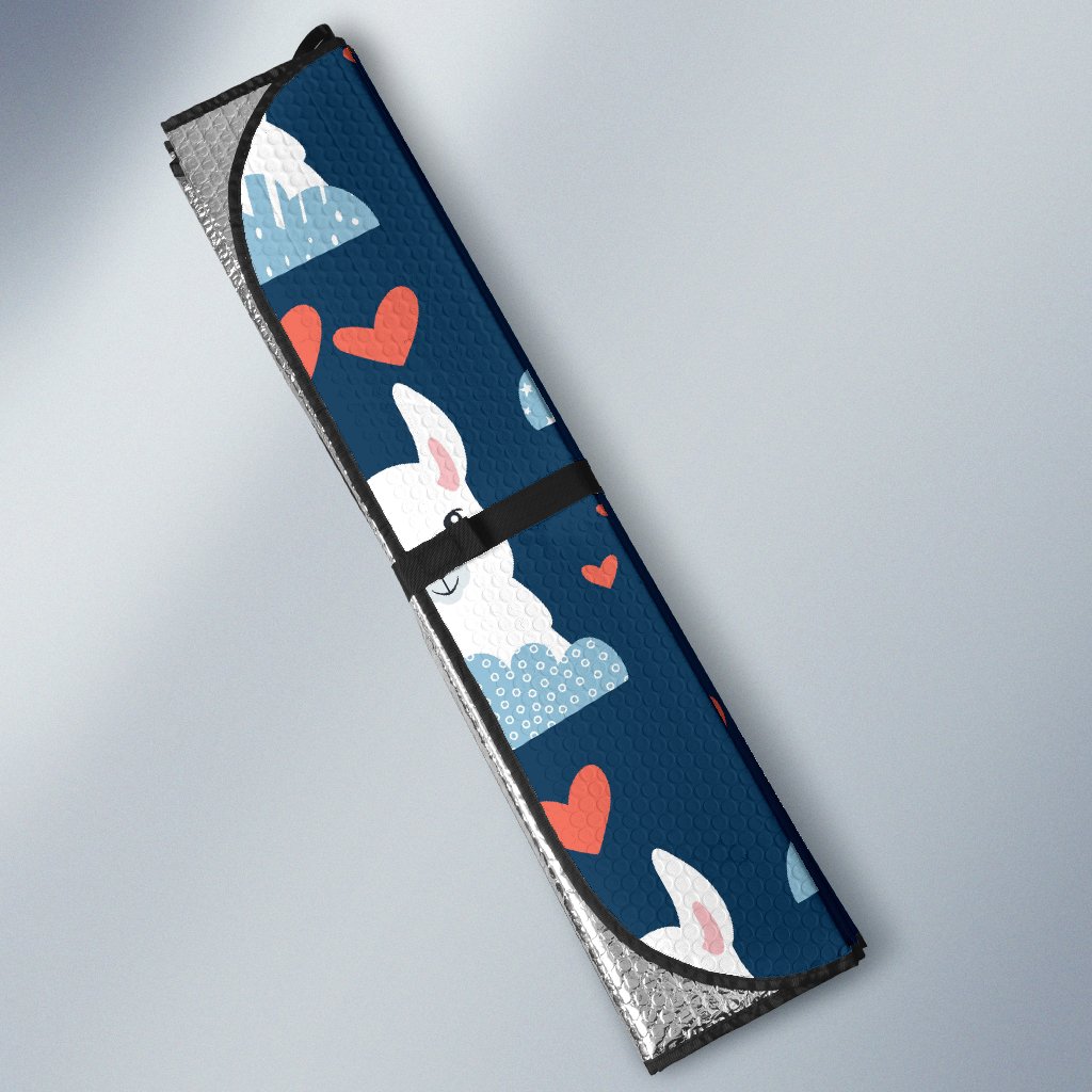 Alpaca Love Pattern Print Design 05 Car Sun Shade-JORJUNE.COM