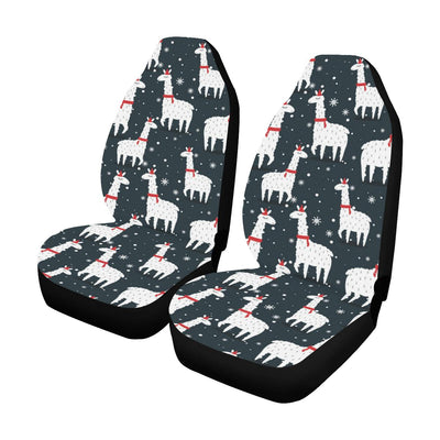 Alpaca Pattern Print Design 04 Car Seat Covers (Set of 2)-JORJUNE.COM