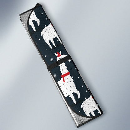 Alpaca Pattern Print Design 04 Car Sun Shade-JORJUNE.COM