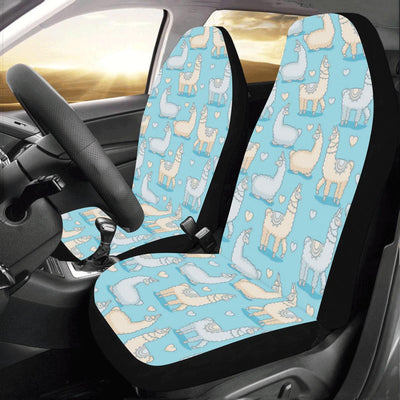 Alpaca Pattern Print Design 06 Car Seat Covers (Set of 2)-JORJUNE.COM