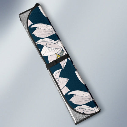 Amaryllis Pattern Print Design 01 Car Sun Shade-JORJUNE.COM