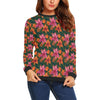 Amaryllis Pattern Print Design AL01 Women Long Sleeve Sweatshirt-JorJune