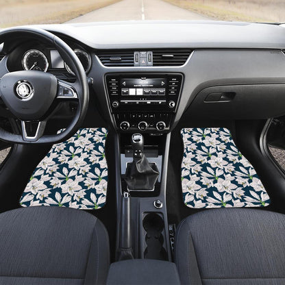 Amaryllis Pattern Print Design AL02 Car Floor Mats-JorJune