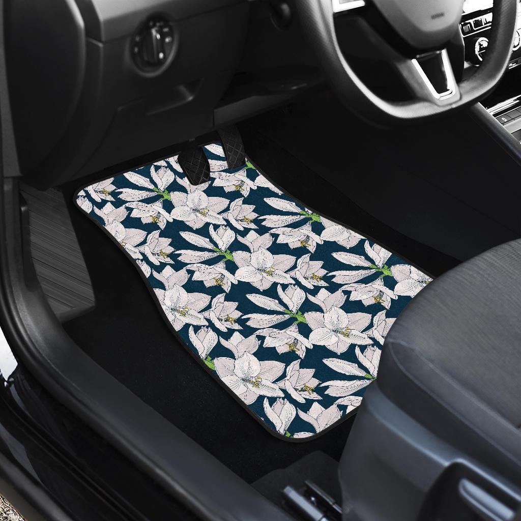 Amaryllis Pattern Print Design AL02 Car Floor Mats-JorJune