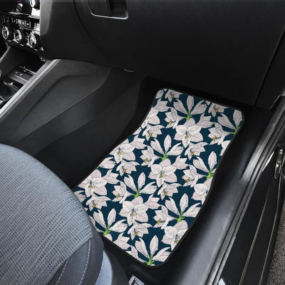 Amaryllis Pattern Print Design AL02 Car Floor Mats-JorJune
