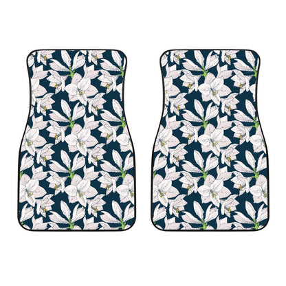 Amaryllis Pattern Print Design AL02 Car Floor Mats-JorJune