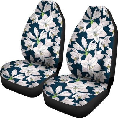 Amaryllis Pattern Print Design AL02 Universal Fit Car Seat Covers