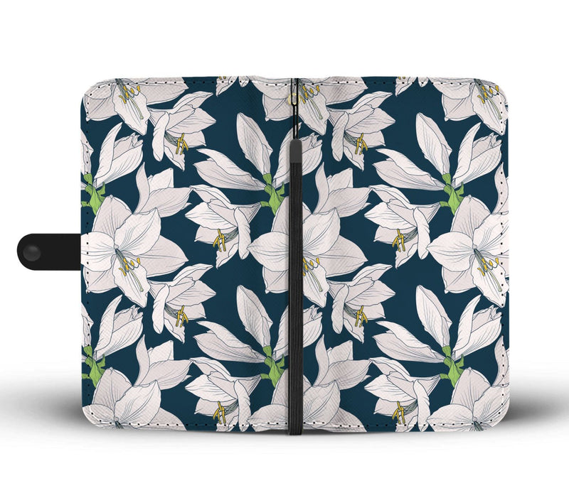 Amaryllis Pattern Print Design AL02 Wallet Phone Case