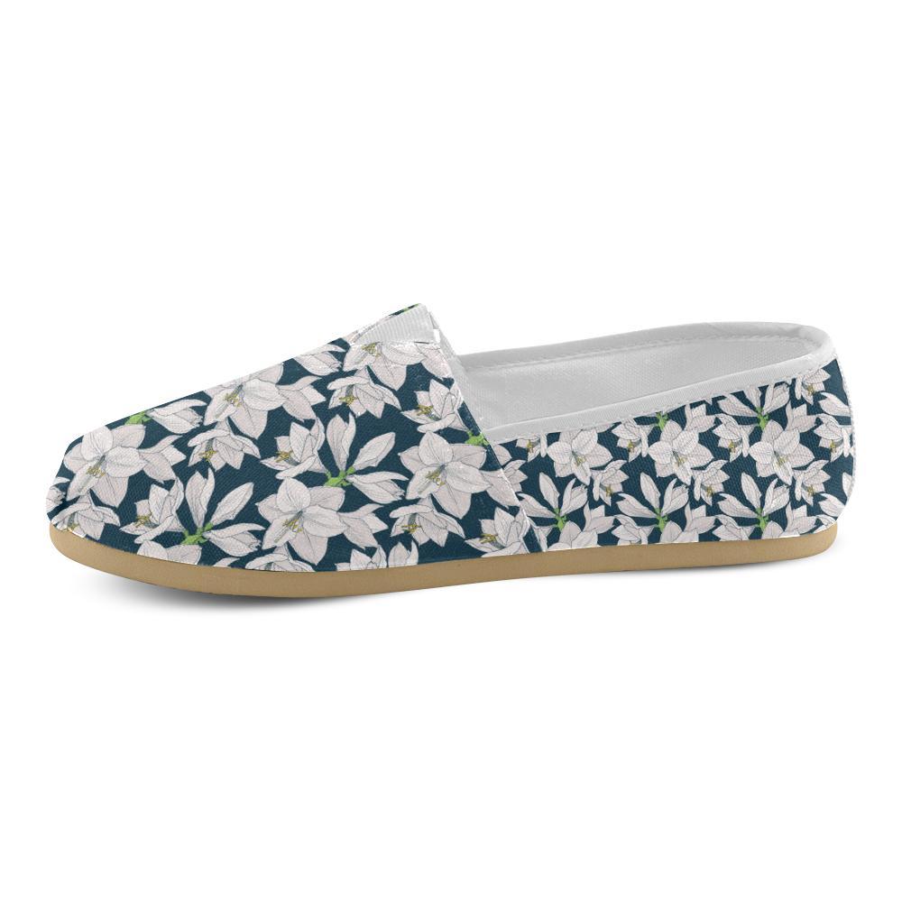 Amaryllis Pattern Print Design AL02 Women Casual Shoes-JorJune.com