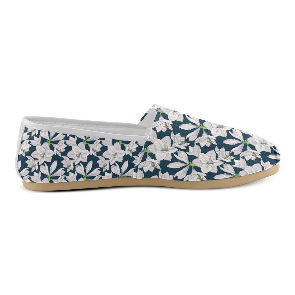 Amaryllis Pattern Print Design AL02 Women Casual Shoes-JorJune.com