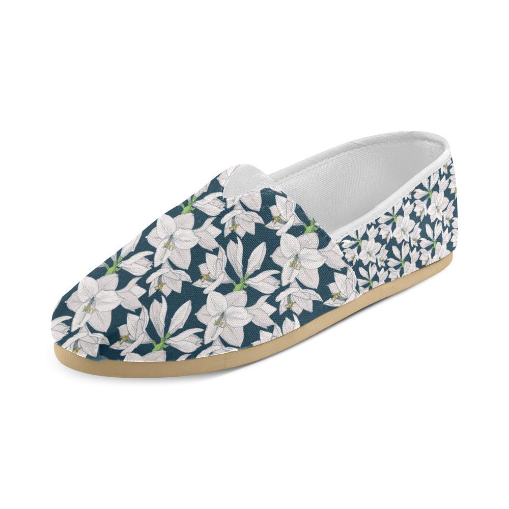 Amaryllis Pattern Print Design AL02 Women Casual Shoes-JorJune.com