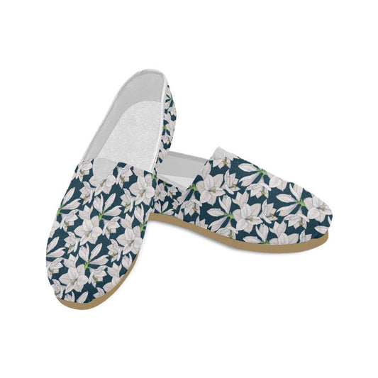 Amaryllis Pattern Print Design AL02 Women Casual Shoes-JorJune.com