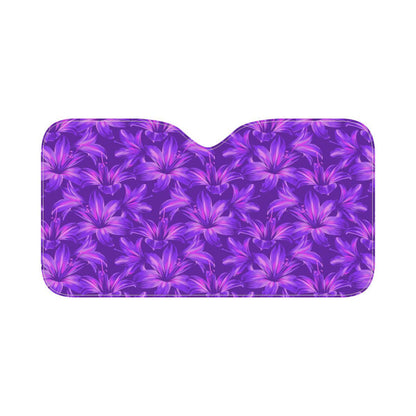 Amaryllis Pattern Print Design AL03 Car Sun Shade-JorJune