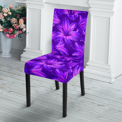 Amaryllis Pattern Print Design AL03 Dining Chair Slipcover-JORJUNE.COM