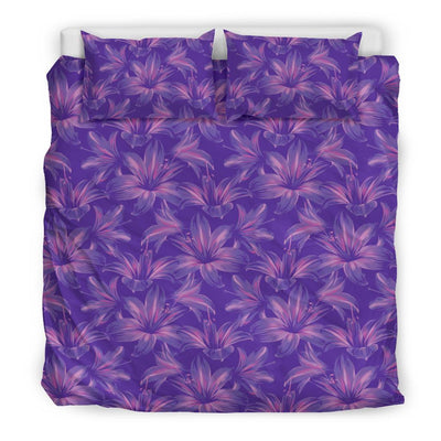 Amaryllis Pattern Print Design AL03 Duvet Cover Bedding Set-JORJUNE.COM