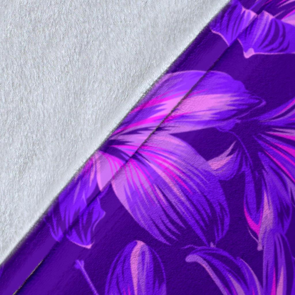 Amaryllis Pattern Print Design AL03 Fleece Blankete