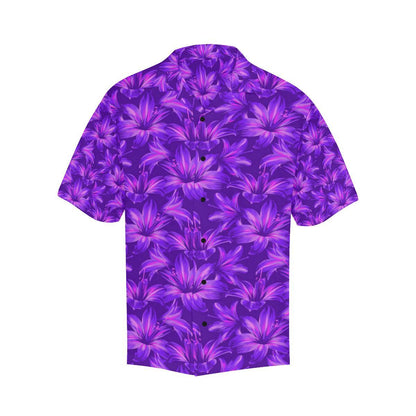 Amaryllis Pattern Print Design AL03 Men Hawaiian Shirt-JorJune