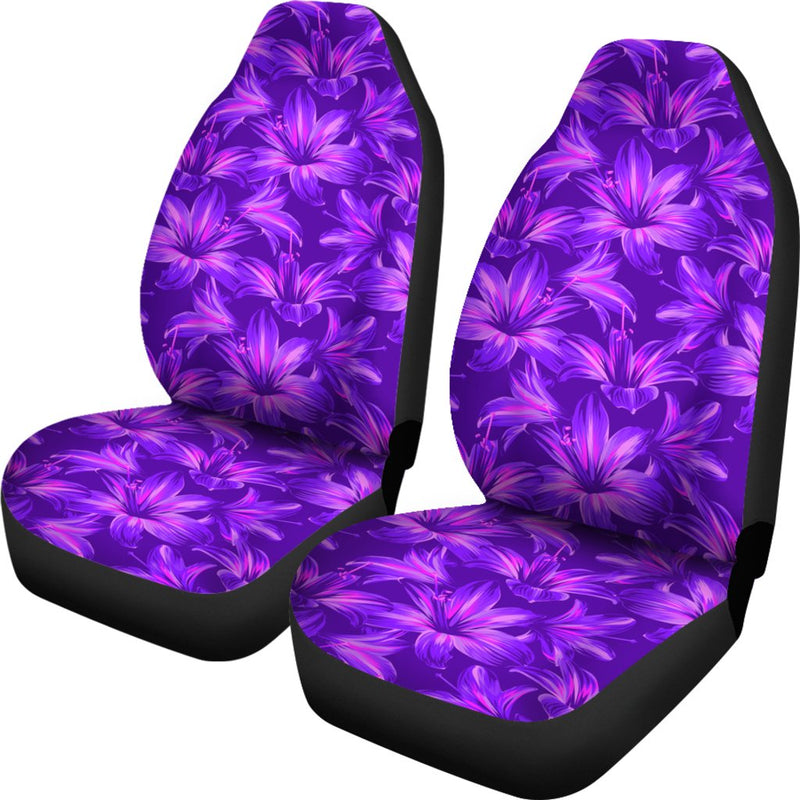 Amaryllis Pattern Print Design AL03 Universal Fit Car Seat Covers