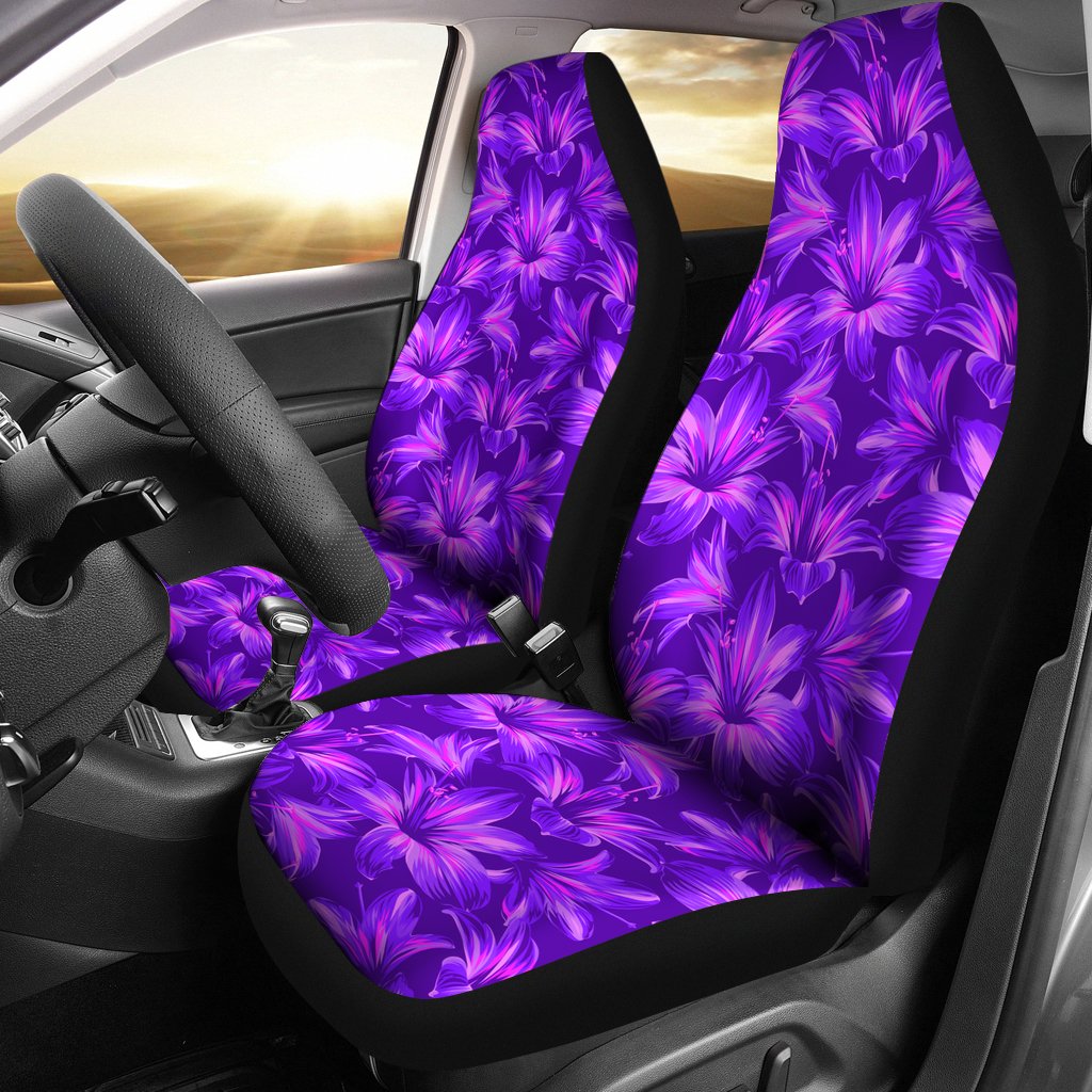 Amaryllis Pattern Print Design AL03 Universal Fit Car Seat Covers