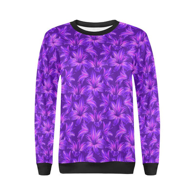 Amaryllis Pattern Print Design AL03 Women Long Sleeve Sweatshirt-JorJune