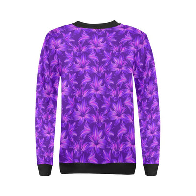 Amaryllis Pattern Print Design AL03 Women Long Sleeve Sweatshirt-JorJune