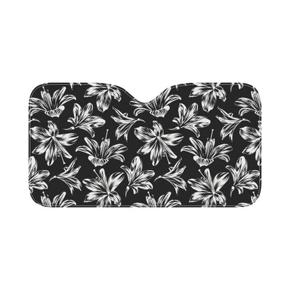 Amaryllis Pattern Print Design AL04 Car Sun Shade-JorJune