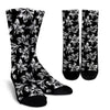 Amaryllis Pattern Print Design AL04 Crew Crew Socks-JORJUNE.COM