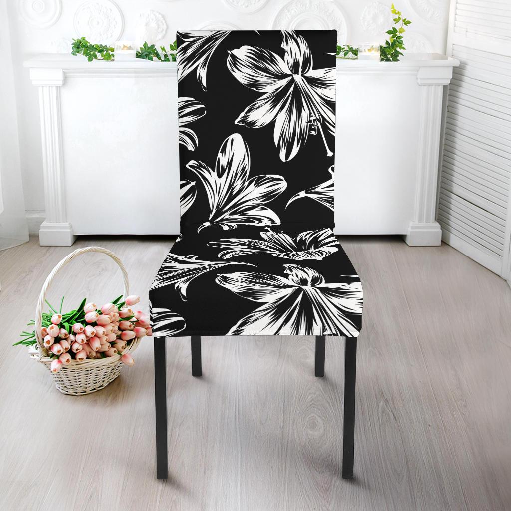Amaryllis Pattern Print Design AL04 Dining Chair Slipcover-JORJUNE.COM