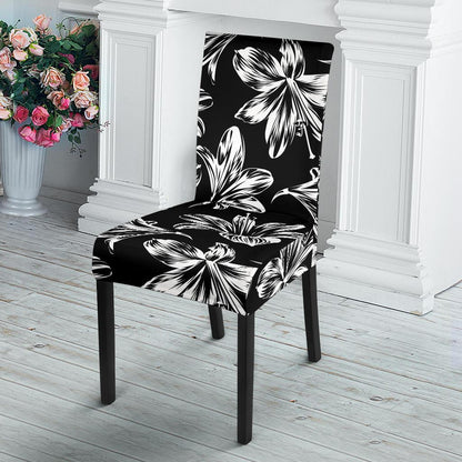 Amaryllis Pattern Print Design AL04 Dining Chair Slipcover-JORJUNE.COM