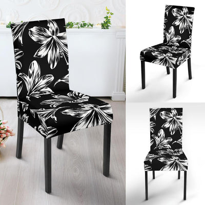 Amaryllis Pattern Print Design AL04 Dining Chair Slipcover-JORJUNE.COM