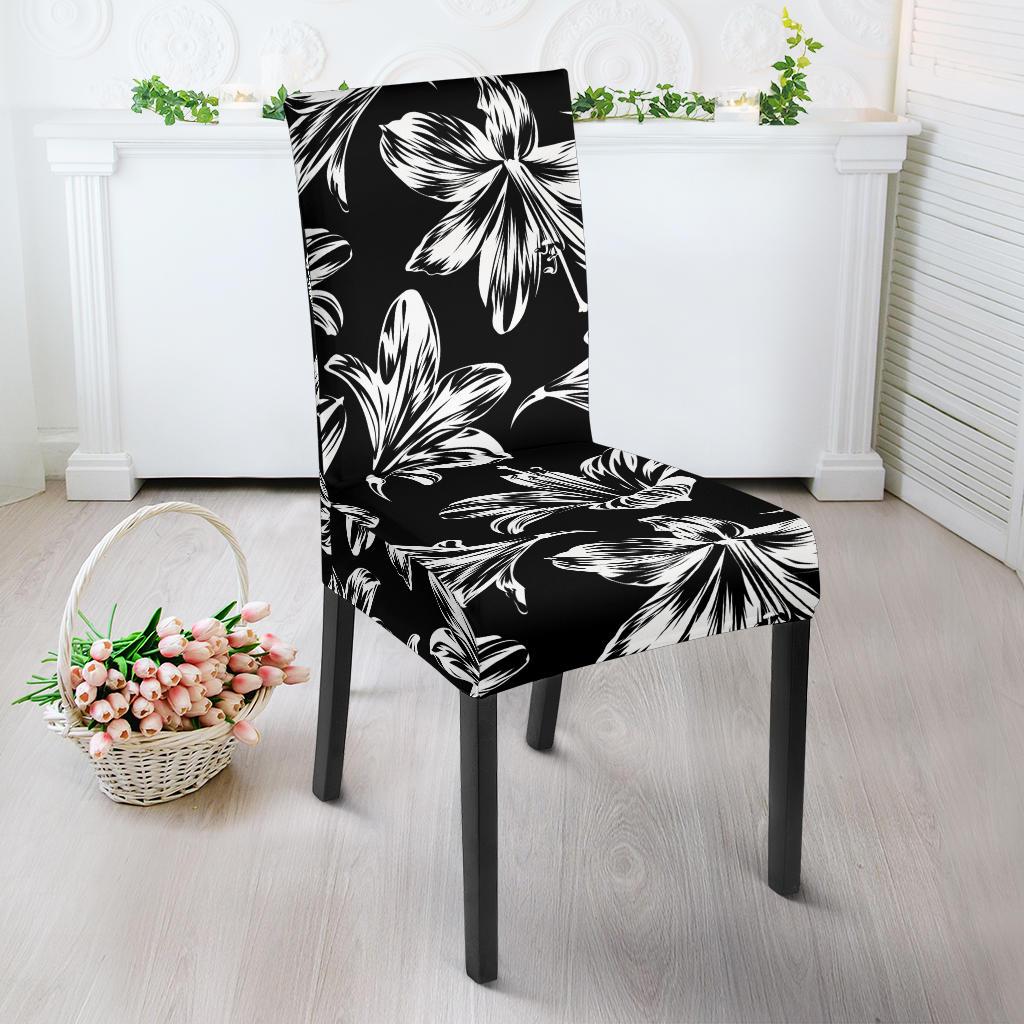 Amaryllis Pattern Print Design AL04 Dining Chair Slipcover-JORJUNE.COM