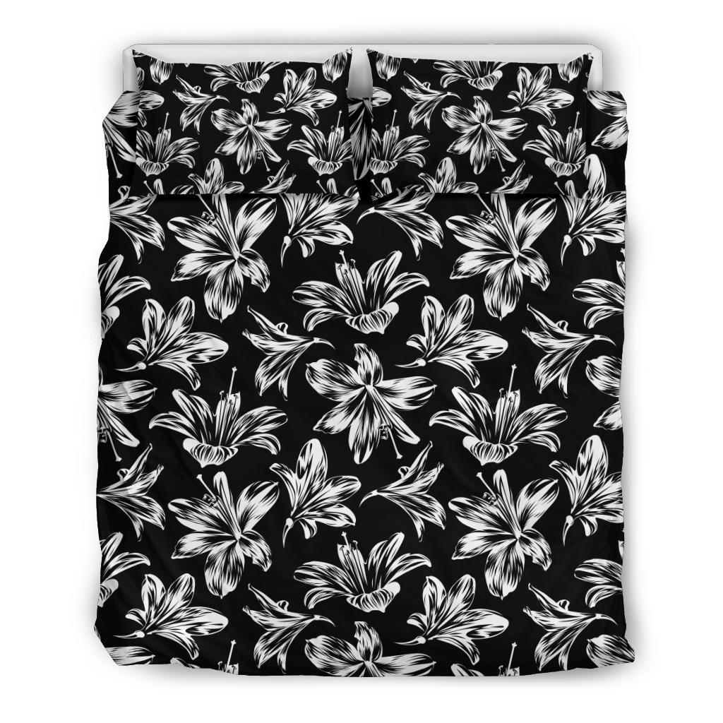 Amaryllis Pattern Print Design AL04 Duvet Cover Bedding Set-JORJUNE.COM