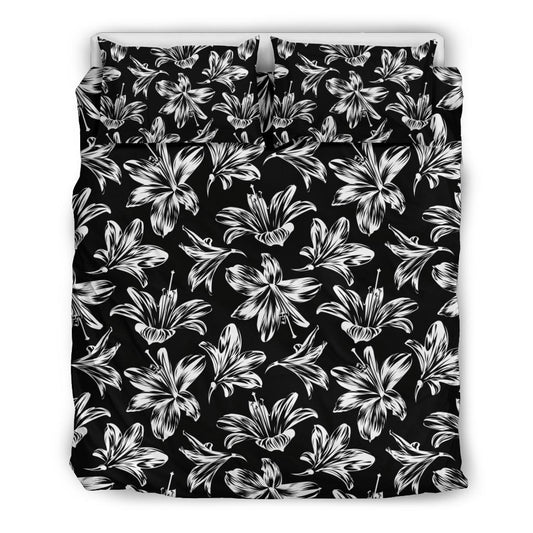 Amaryllis Pattern Print Design AL04 Duvet Cover Bedding Set-JORJUNE.COM