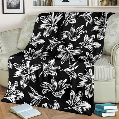 Amaryllis Pattern Print Design AL04 Fleece Blankete