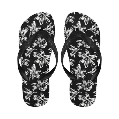 Amaryllis Pattern Print Design AL04 Flip Flops-JorJune