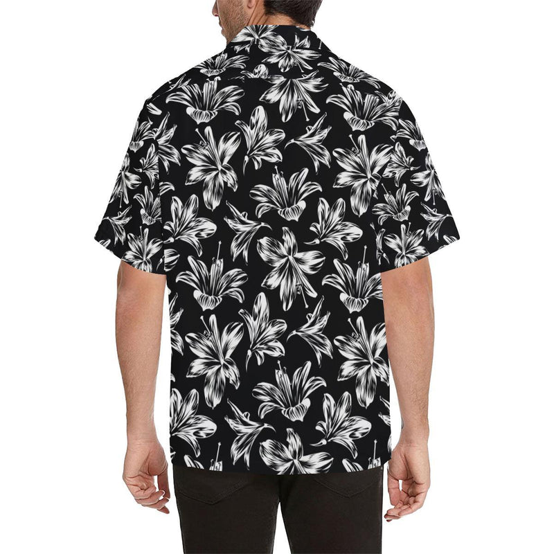 Amaryllis Pattern Print Design AL04 Men Hawaiian Shirt-JorJune