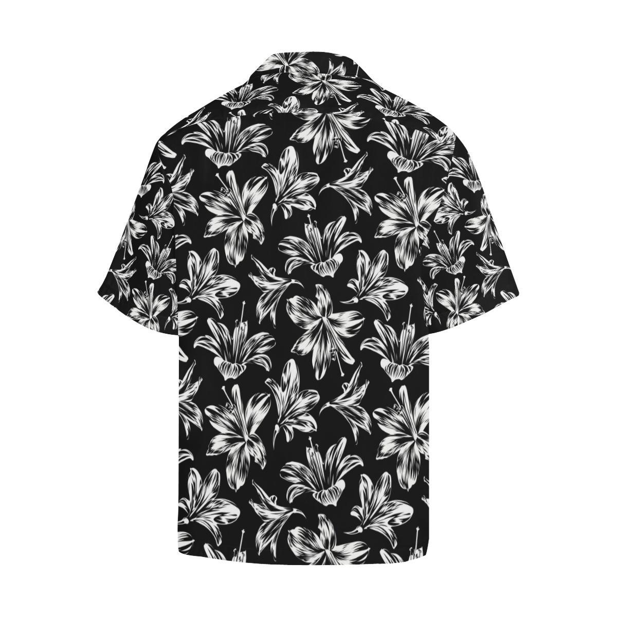 Amaryllis Pattern Print Design AL04 Men Hawaiian Shirt-JorJune