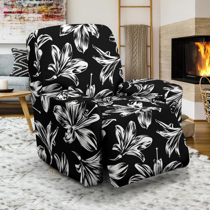 Amaryllis Pattern Print Design AL04 Recliner Slipcover-JORJUNE.COM