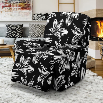 Amaryllis Pattern Print Design AL04 Recliner Slipcover-JORJUNE.COM