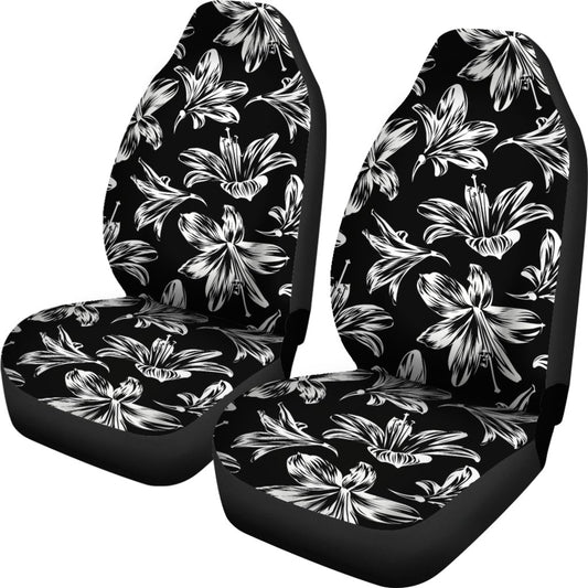 Amaryllis Pattern Print Design AL04 Universal Fit Car Seat Covers