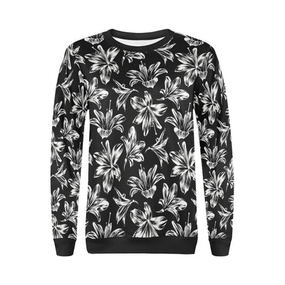 Amaryllis Pattern Print Design AL04 Women Long Sleeve Sweatshirt-JorJune