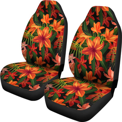 Amaryllis Pattern Print Design AL05 Universal Fit Car Seat Covers