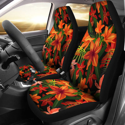 Amaryllis Pattern Print Design AL05 Universal Fit Car Seat Covers