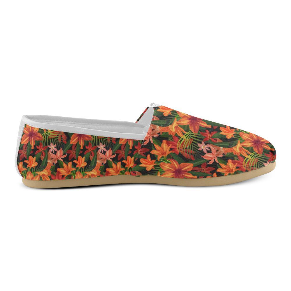 Amaryllis Pattern Print Design AL05 Women Casual Shoes-JorJune.com