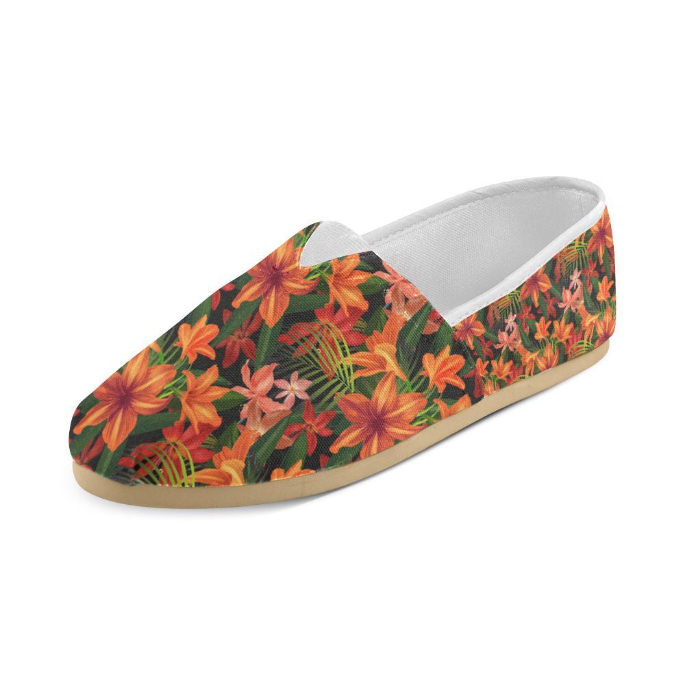 Amaryllis Pattern Print Design AL05 Women Casual Shoes-JorJune.com