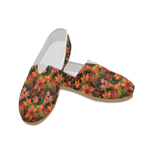 Amaryllis Pattern Print Design AL05 Women Casual Shoes-JorJune.com