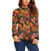 Amaryllis Pattern Print Design AL05 Women Long Sleeve Sweatshirt-JorJune