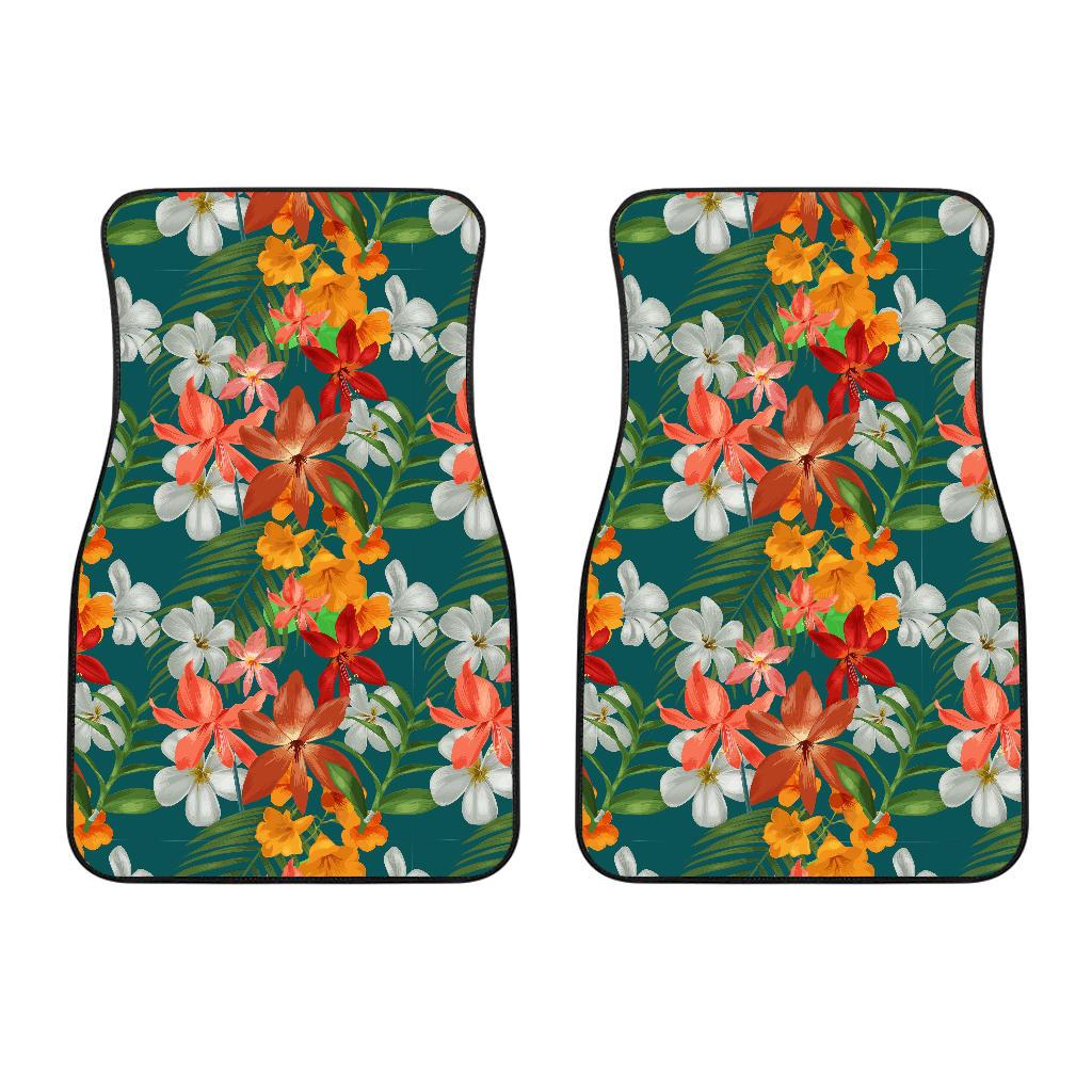 Amaryllis Pattern Print Design AL06 Car Floor Mats-JorJune