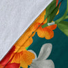Amaryllis Pattern Print Design AL06 Fleece Blankete