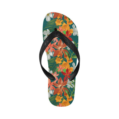 Amaryllis Pattern Print Design AL06 Flip Flops-JorJune